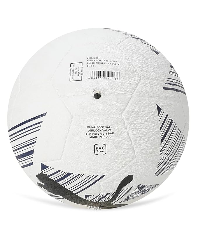 PUMA , Unisex-Adult, Future 2 Soccer Ball, Clyde Royal-Black, (5476007)