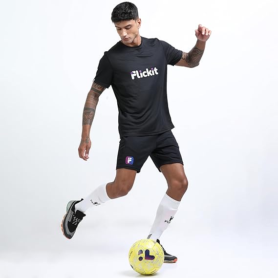 FLICKIT Smart Football Size 5 – AI-Powered Training Ball for Teens & Adults (Ages 13+) | Durable Grained PU | Precision Stitching | App-Enabled Drill Tracking | Indoor Outdoor Grass Turf Use