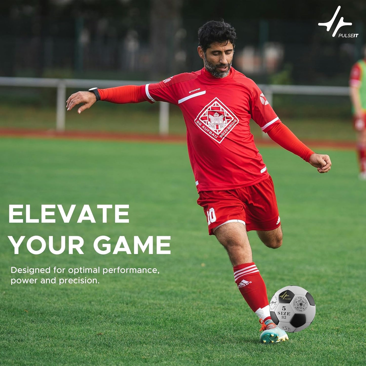 Football Professional Match Ball Size 5 Stitched Standard Training Football for All Ages, Ideal for Ground, Grass, and Turf Use with Pump and Pin