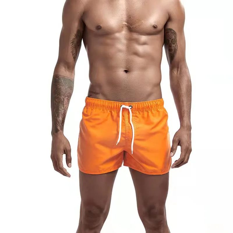 Mens Sexy Swimming Trunks Low Waist Breathable Swim Shorts for Summer Beach & Surfing