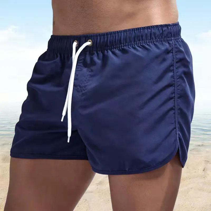 Mens Sexy Swimming Trunks Low Waist Breathable Swim Shorts for Summer Beach & Surfing