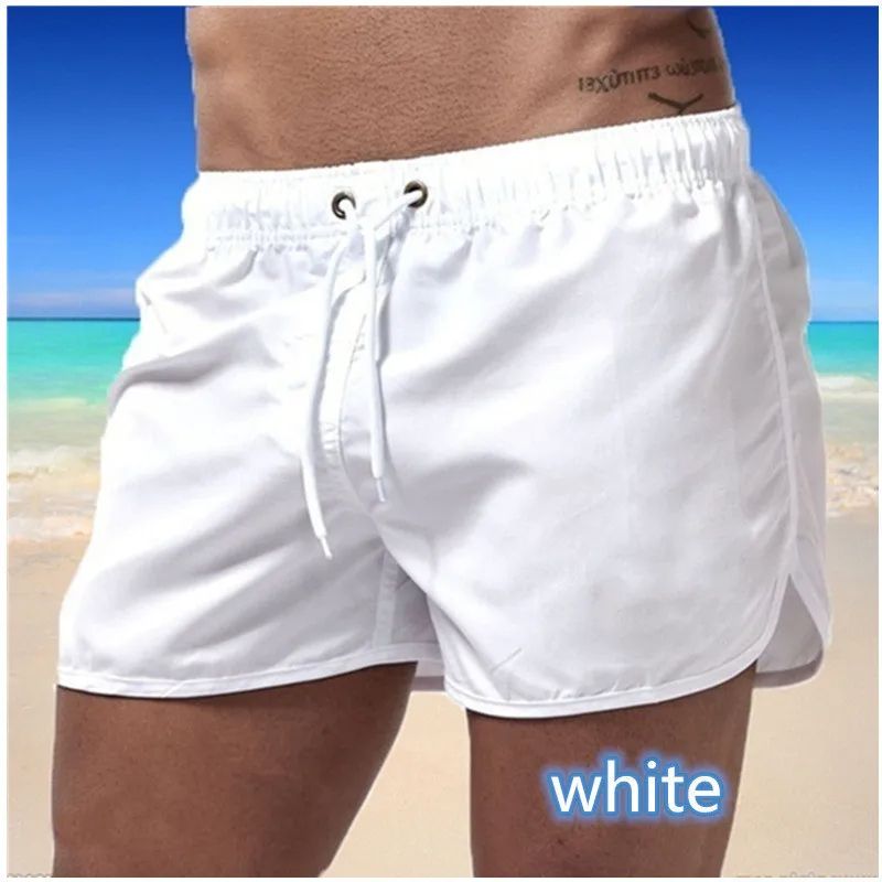 Mens Sexy Swimming Trunks Low Waist Breathable Swim Shorts for Summer Beach & Surfing