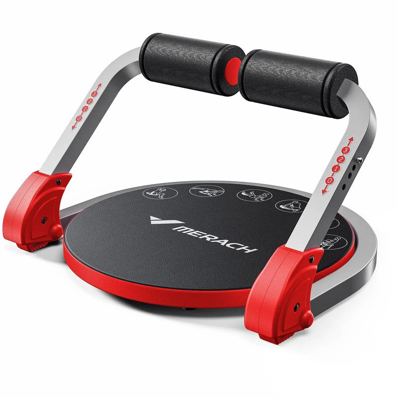 Adjustable Resistance Ab Workout Machine with Automatic Rebound for Home Gym Sit Up and Core Training