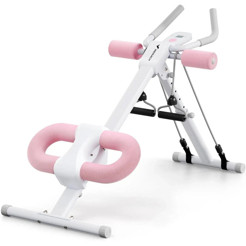 MERACH CoreFlex Adjustable Ab Trainer – Foldable Home Gym Machine with Knee Support