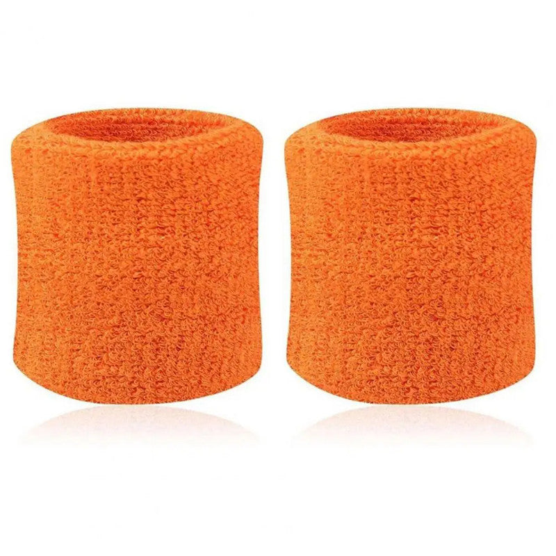 2Pcs Tennis Sports Wristband, Volleyball Gym Sweatband, Elastic Brace Support, Towel Bracelet Quick Dry