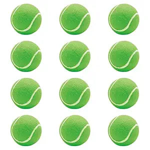 Light Weight Tennis Ball | Perfect for Recreational Sports, Cricket and Kids, Pack of 12 (Green)