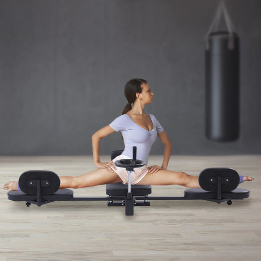 Heavy Duty Leg Stretcher Machine for Yoga Splits & Gymnastics Flexibility, Home Gym Training Fitness Equipment for MMA