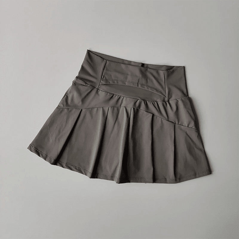High Waist Sports Skirt with Lined Shorts Quick Dry Tennis and Golf Skort for Women