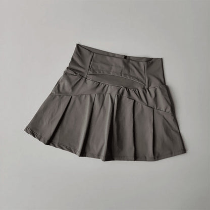 High Waist Sports Skirt with Lined Shorts Quick Dry Tennis and Golf Skort for Women