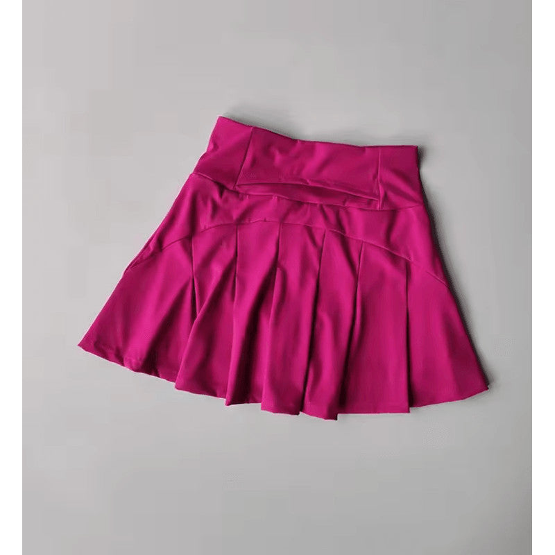 High Waist Sports Skirt with Lined Shorts Quick Dry Tennis and Golf Skort for Women