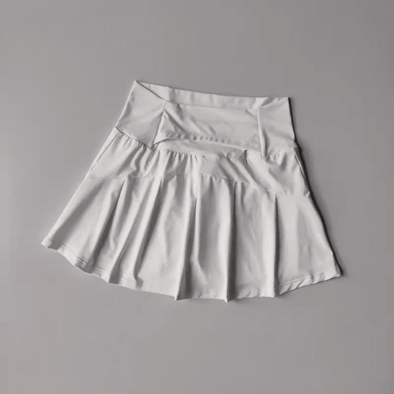 High Waist Sports Skirt with Lined Shorts Quick Dry Tennis and Golf Skort for Women