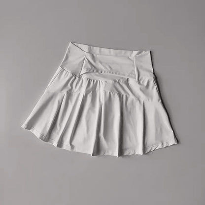High Waist Sports Skirt with Lined Shorts Quick Dry Tennis and Golf Skort for Women