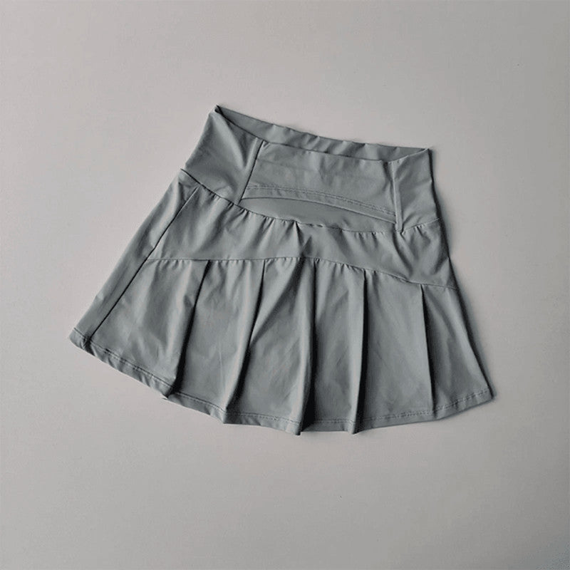 High Waist Sports Skirt with Lined Shorts Quick Dry Tennis and Golf Skort for Women