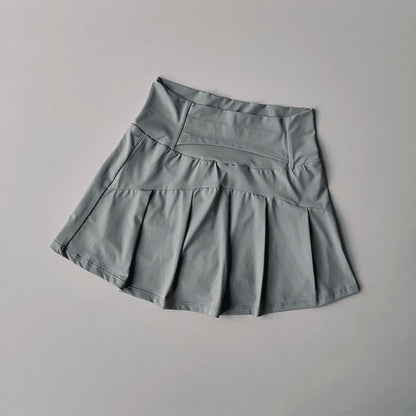 High Waist Sports Skirt with Lined Shorts Quick Dry Tennis and Golf Skort for Women